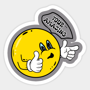 Caracter funny Sticker